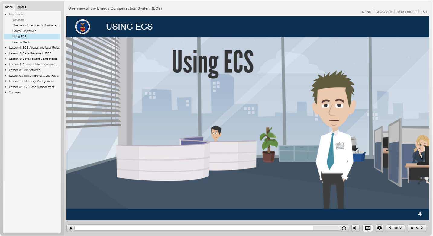 Video from Using ECS
